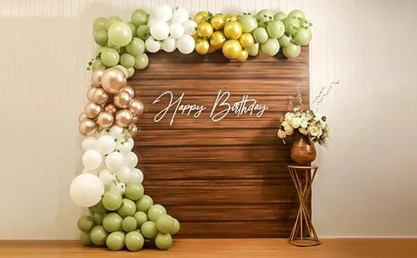 Rustic Brown Birthday Decoration